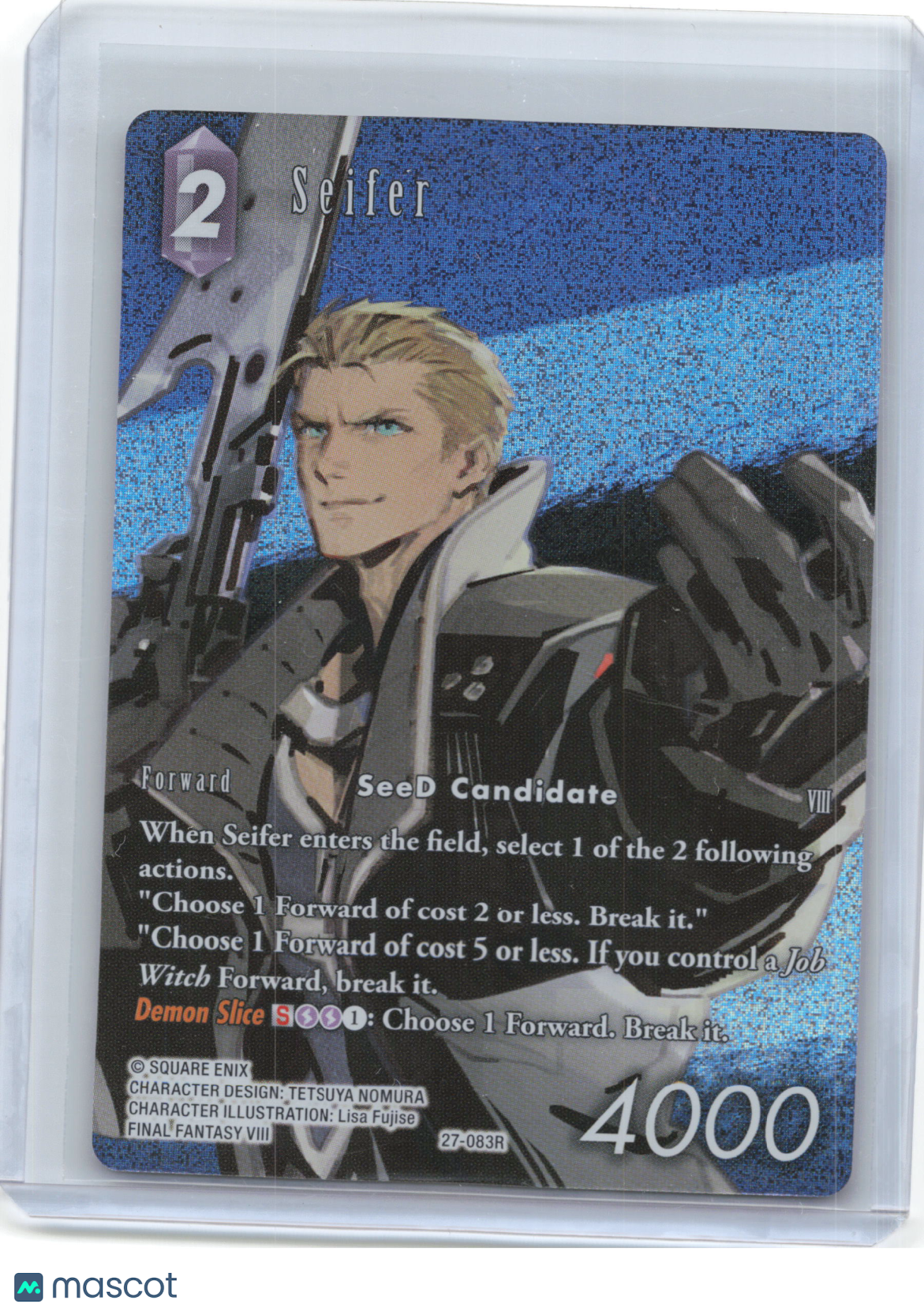 2025 Final Fantasy Trading Card Game—Seifer #27-083R Legacy Collection—