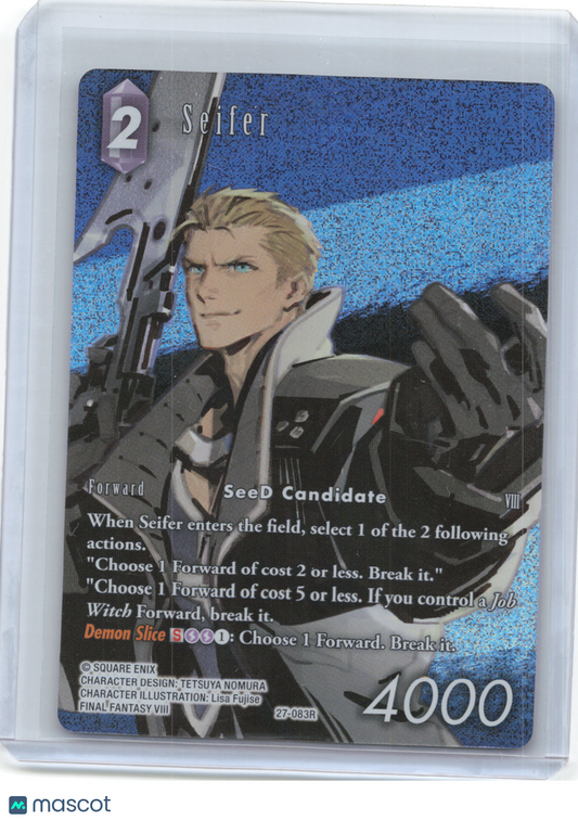 2025 Final Fantasy Trading Card Game—Seifer #27-083R Legacy Collection—