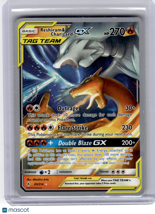 2019 Pokemon—Reshiram & Charizard GX #20 World Championship Decks—Ultra Rare MP