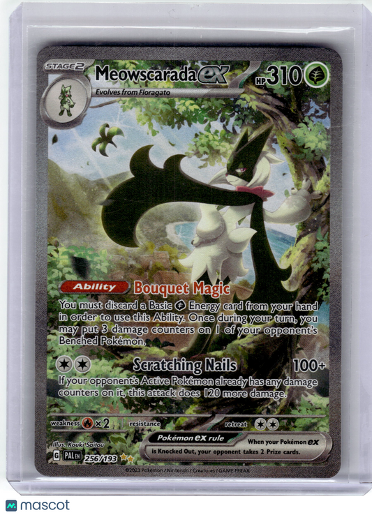 2023 Pokemon—Meowscarada EX #256 Paldea Evolved—Special Illustration Rare NM