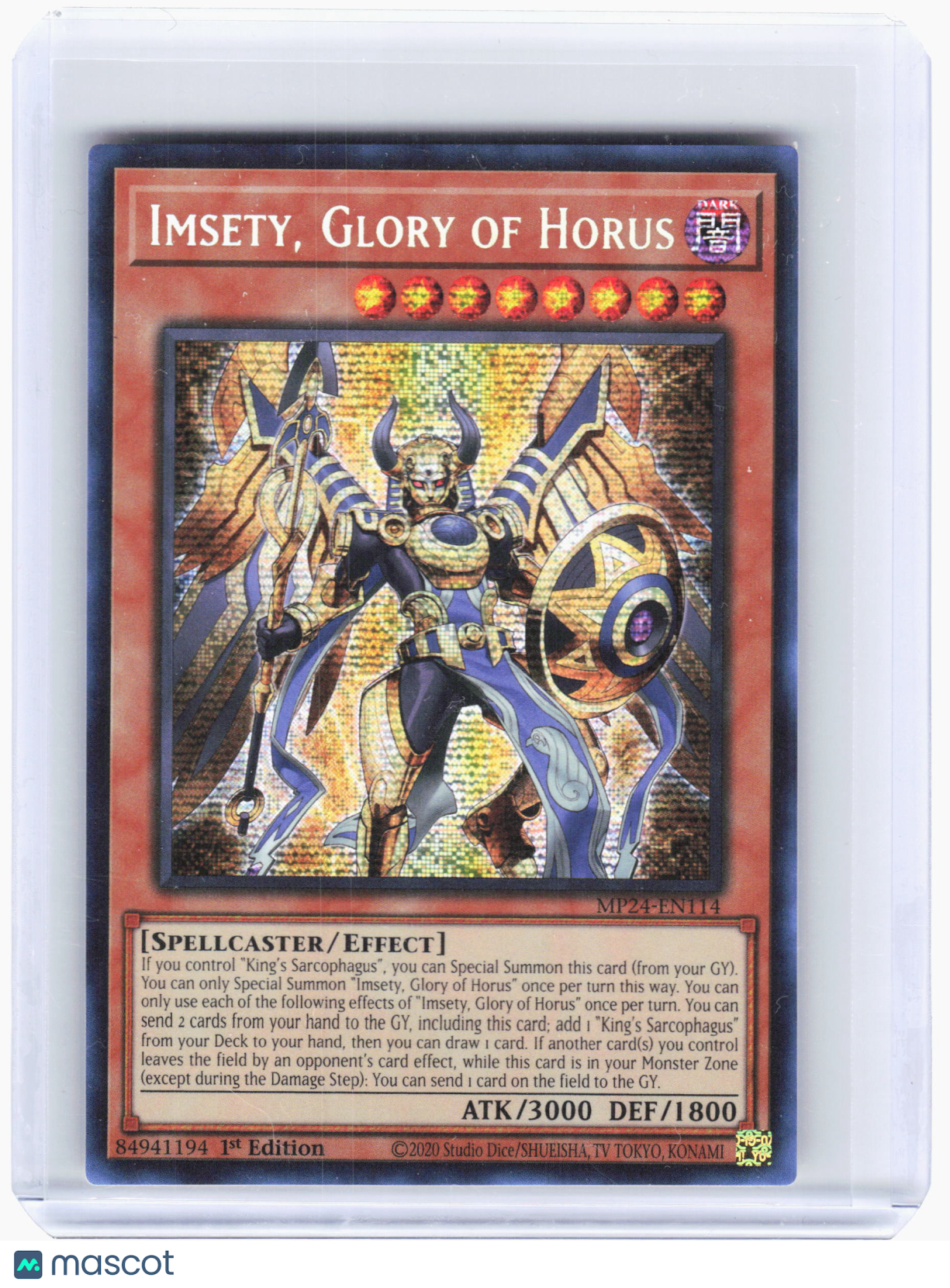 2023 Yu-Gi-Oh! TCG—Imsety, Glory of Horus #MP24-EN114 Dueling Mir. —Prismatic SR