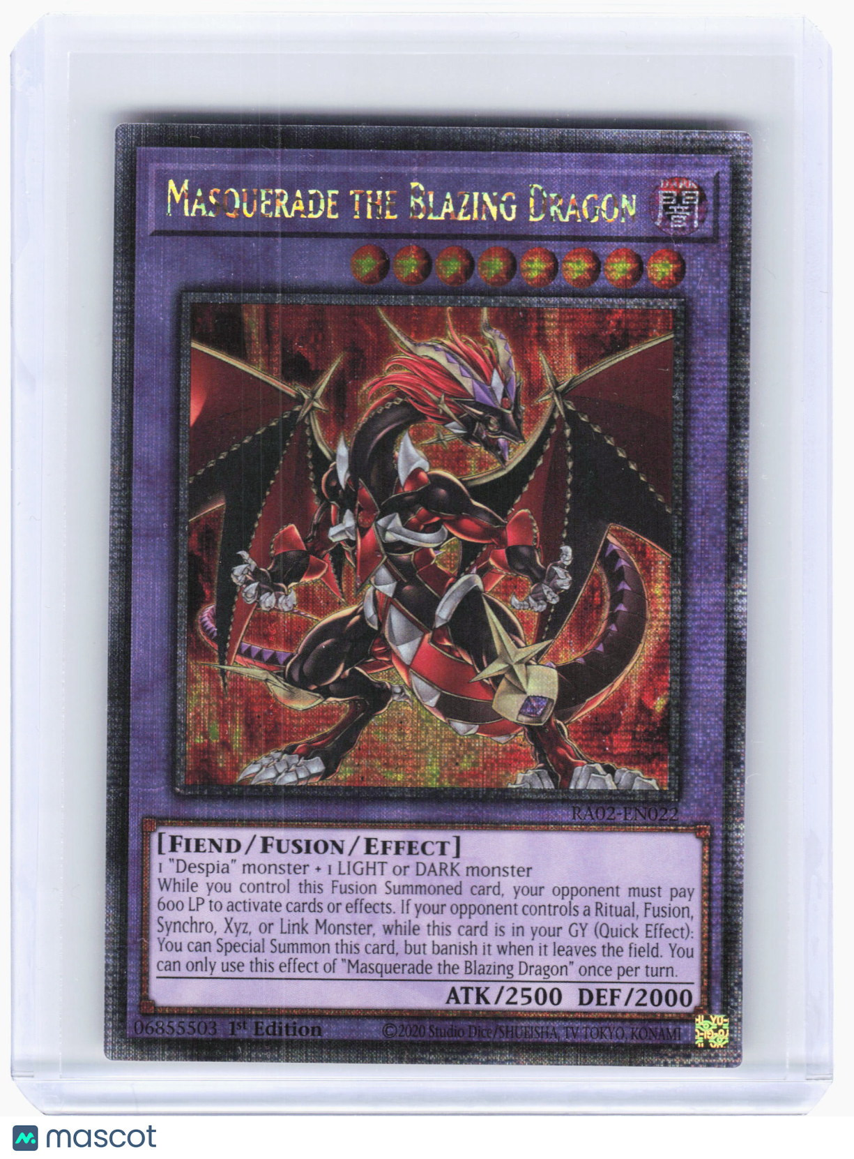 2025 Yu-Gi-Oh! TCG—Masquerade Blazing Dragon Anniversary Rarity Coll. 2 —QCSR