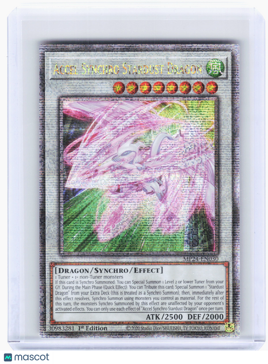 2025 Yu-Gi-Oh! TCG—Accel Synchro Stardust Dragon MP24-EN030 Dueling Mirrors—QCSR
