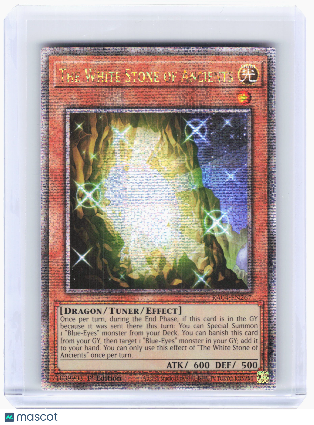 2025 Yu-Gi-Oh! TCG—The White Stone of Ancients #RA04-EN267 Quarter Century—QCSR