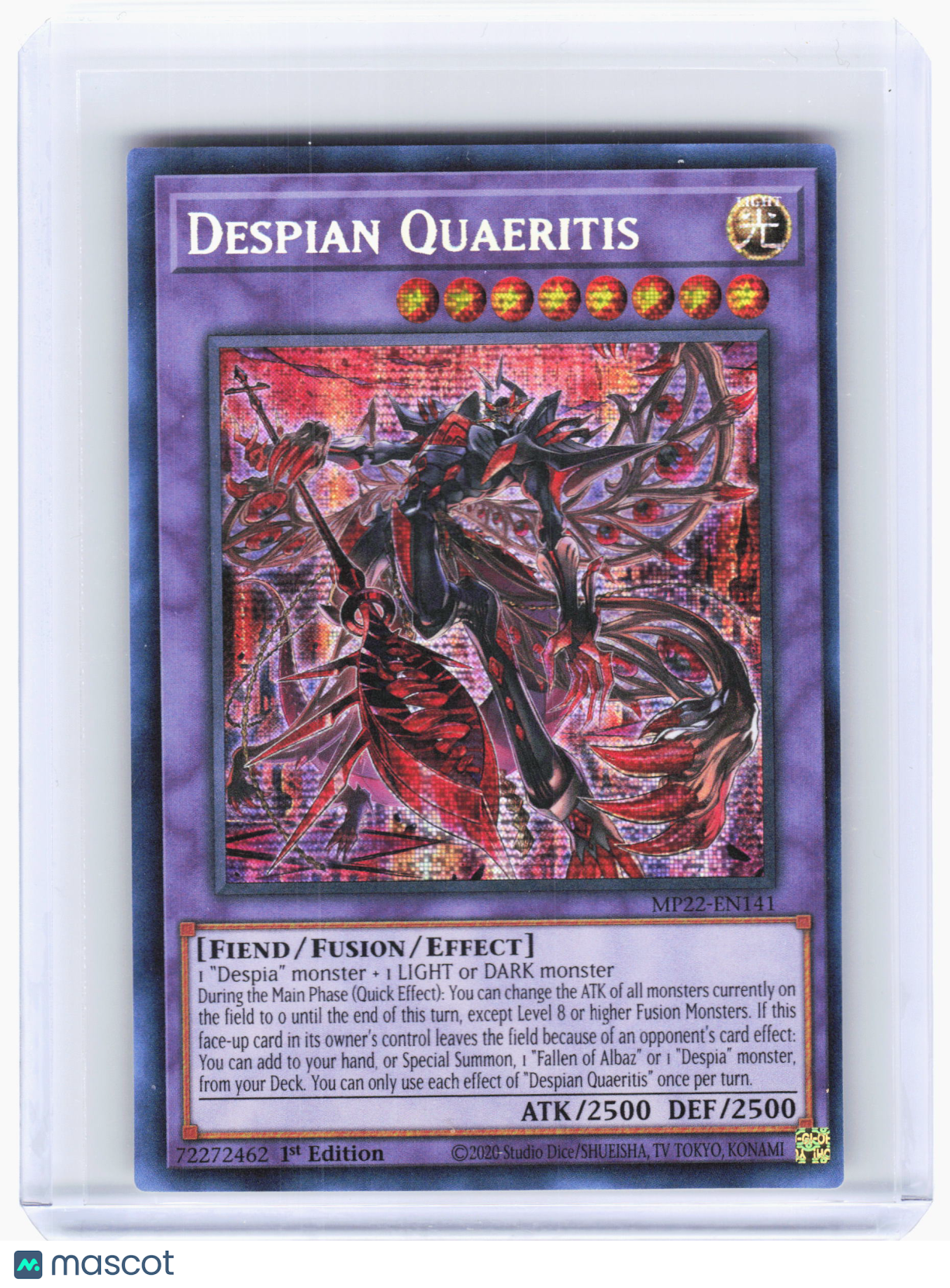 2022 Yu-Gi-Oh! TCG—Despian Quaeritis #MP22-EN141 Tin of the Pharaoh—Prismatic SR