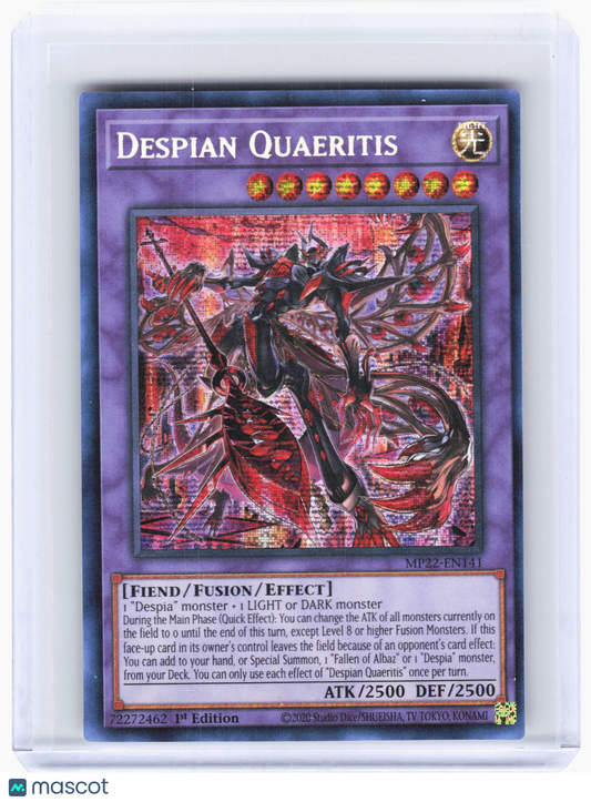 2022 Yu-Gi-Oh! TCG—Despian Quaeritis #MP22-EN141 Tin of the Pharaoh—Prismatic SR