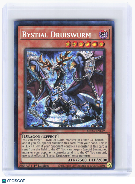 2023 Yu-Gi-Oh! TCG—Bystial Druiswurm #MP23-EN159 Dueling Heroes —Prismatic SR