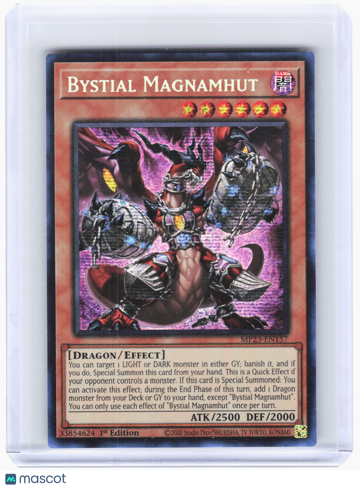 2023 Yu-Gi-Oh! TCG—Bystial Magnamhut #MP23-EN157 Dueling Heroes—Prismatic SR