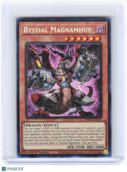 2023 Yu-Gi-Oh! TCG—Bystial Magnamhut #MP23-EN157 Dueling Heroes—Prismatic SR