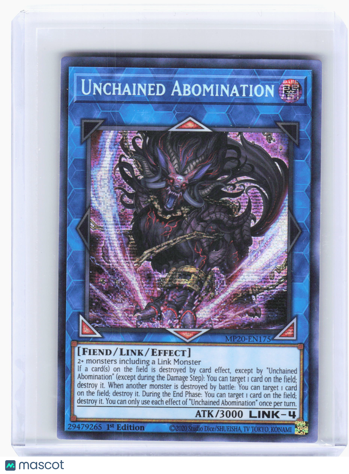 2020 Yu-Gi-Oh! TCG—Unchained Abomination #MP20-EN175 Tin of Lost —Prismatic SR