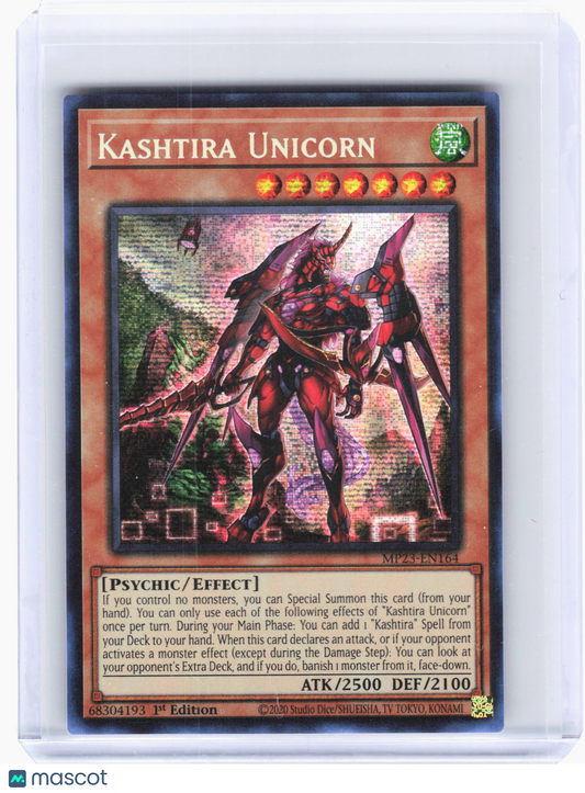 2023 Yu-Gi-Oh! TCG—Kashtira Unicorn MP23-EN164 Dueling Heroes Mega— Prismatic SR