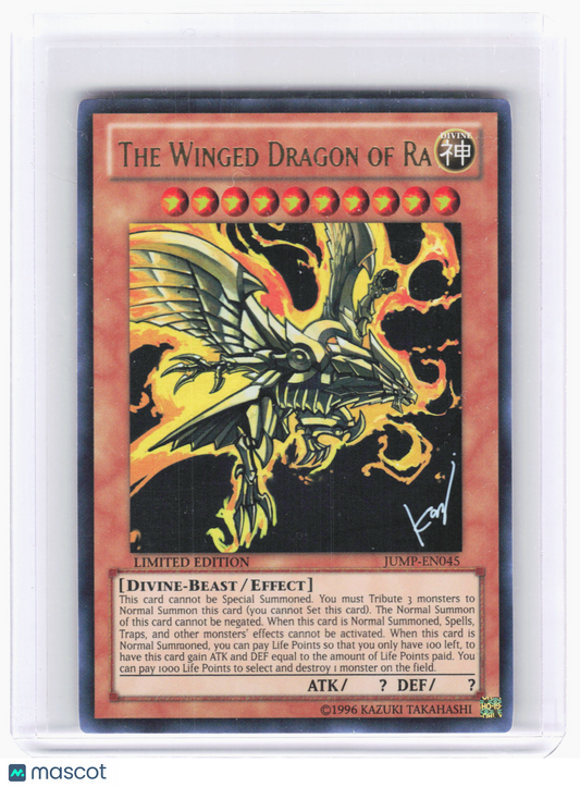 2002 YuGiOh!—The Winged Dragon of Ra #JUMP-EN045 Shonen Jump Promos—Limited Ed.