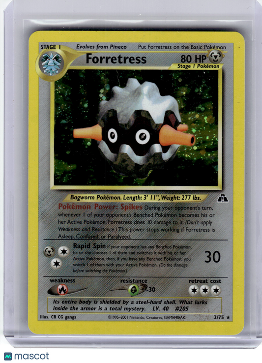 2001 Pokemon—Forretress #2/75 Neo Discovery— [Lightly Played]