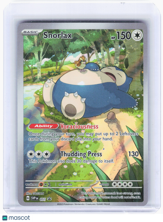 2023 Pokemon—Snorlax #051 Scarlet & Violet Promos—Black Star Promo Foil