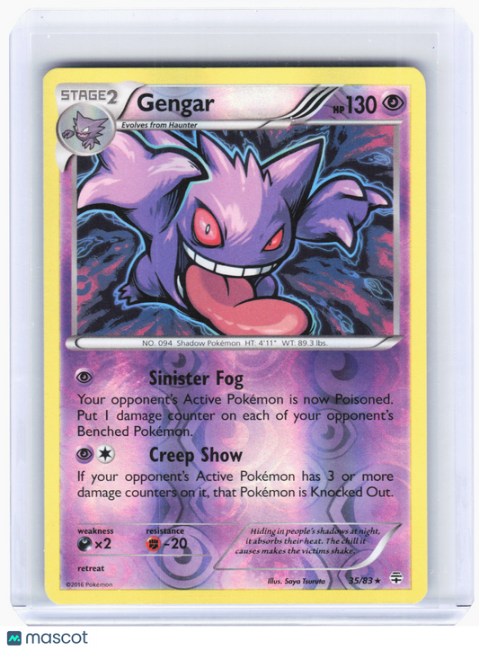 2016 Pokemon—Gengar #35/83 Generations—Rare Reverse Holo [Lightly Played]
