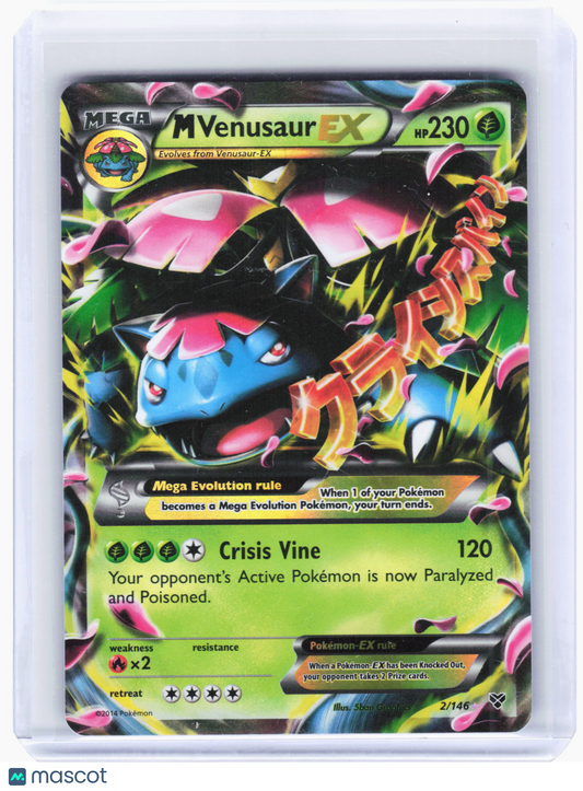 2014 Pokemon—M Venusaur EX #2/146 XY Base Set—Ultra Rare Foil [Lightly Played]