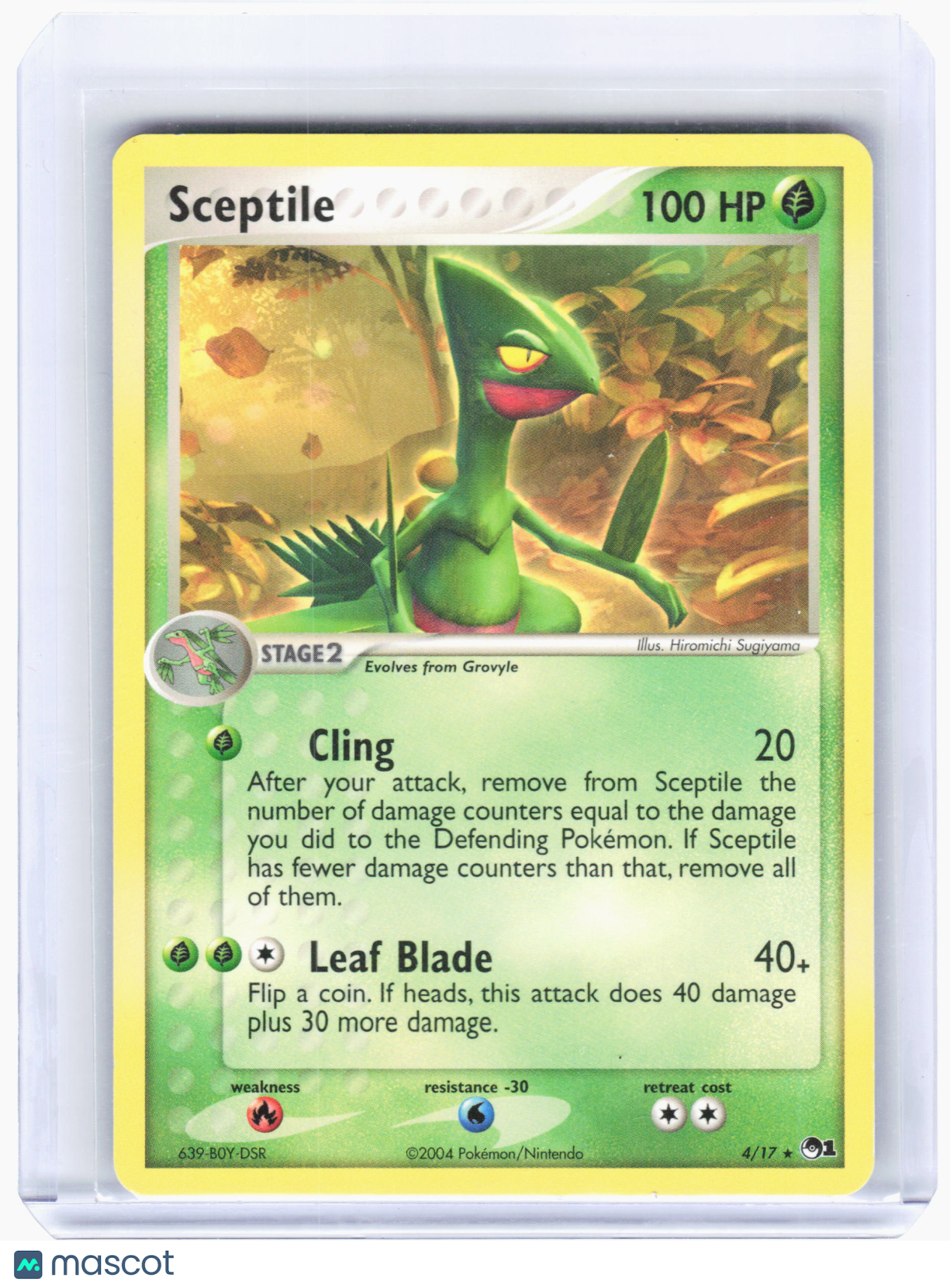 2004 Pokemon—Sceptile #4 POP Series 1—Rare Non-Holo