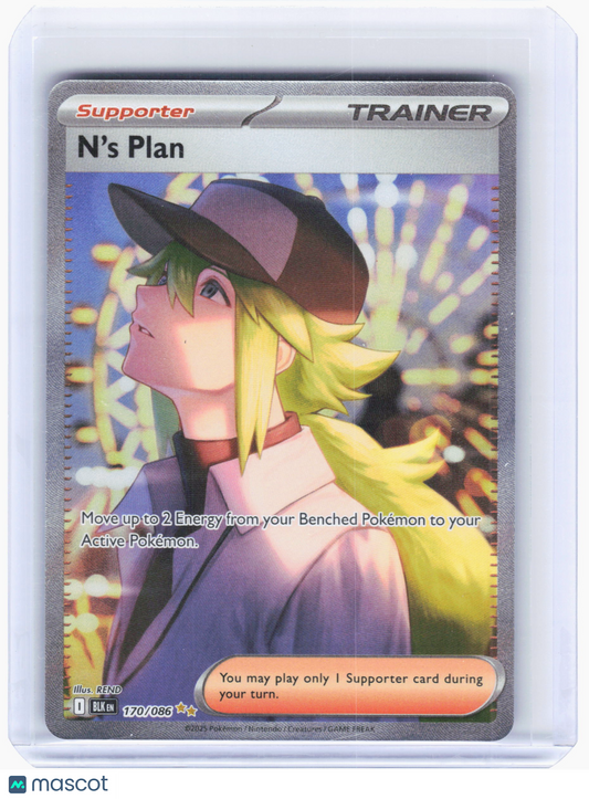 2025 Pokemon—N'S Plan #170 Black Bolt—Special Illustration Rare Holo