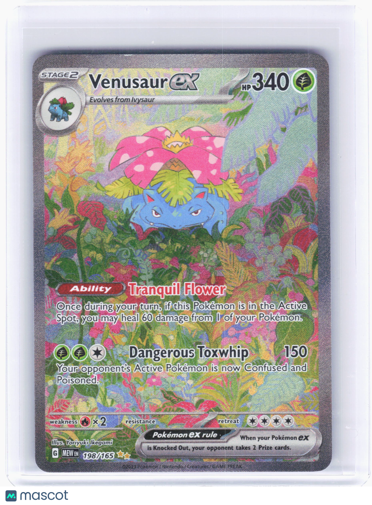 2023 —Venusaur EX #198 Pokemon 151—Special Illustration Rare Holo