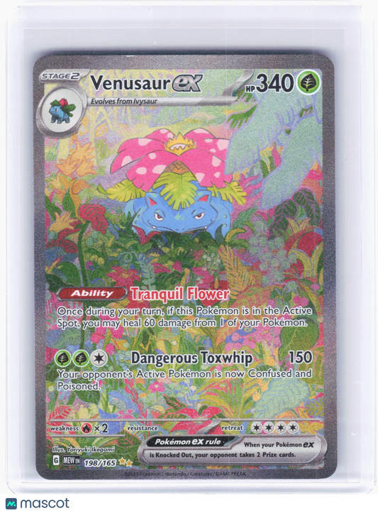 2023 —Venusaur EX #198 Pokemon 151—Special Illustration Rare Holo