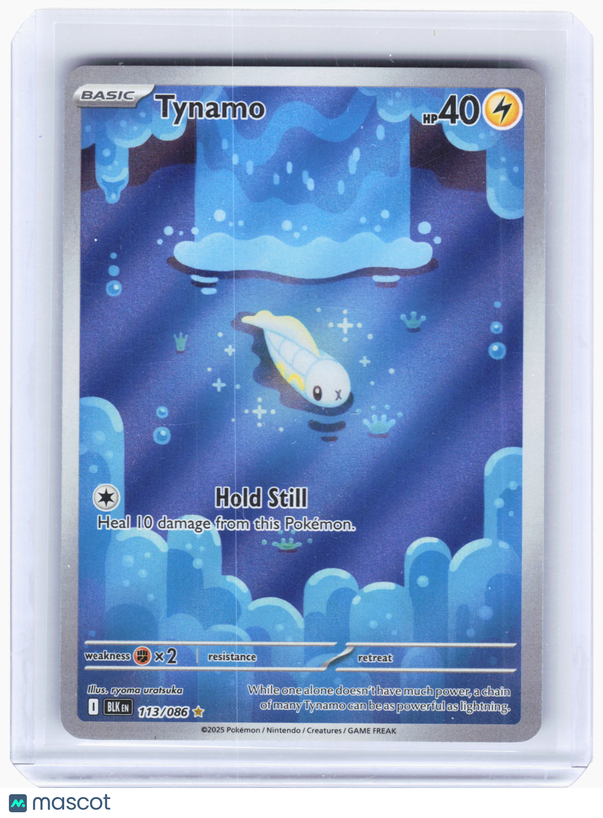 2025 Pokemon—Tynamo #113 Black Bolt—Illustration Rare Holo