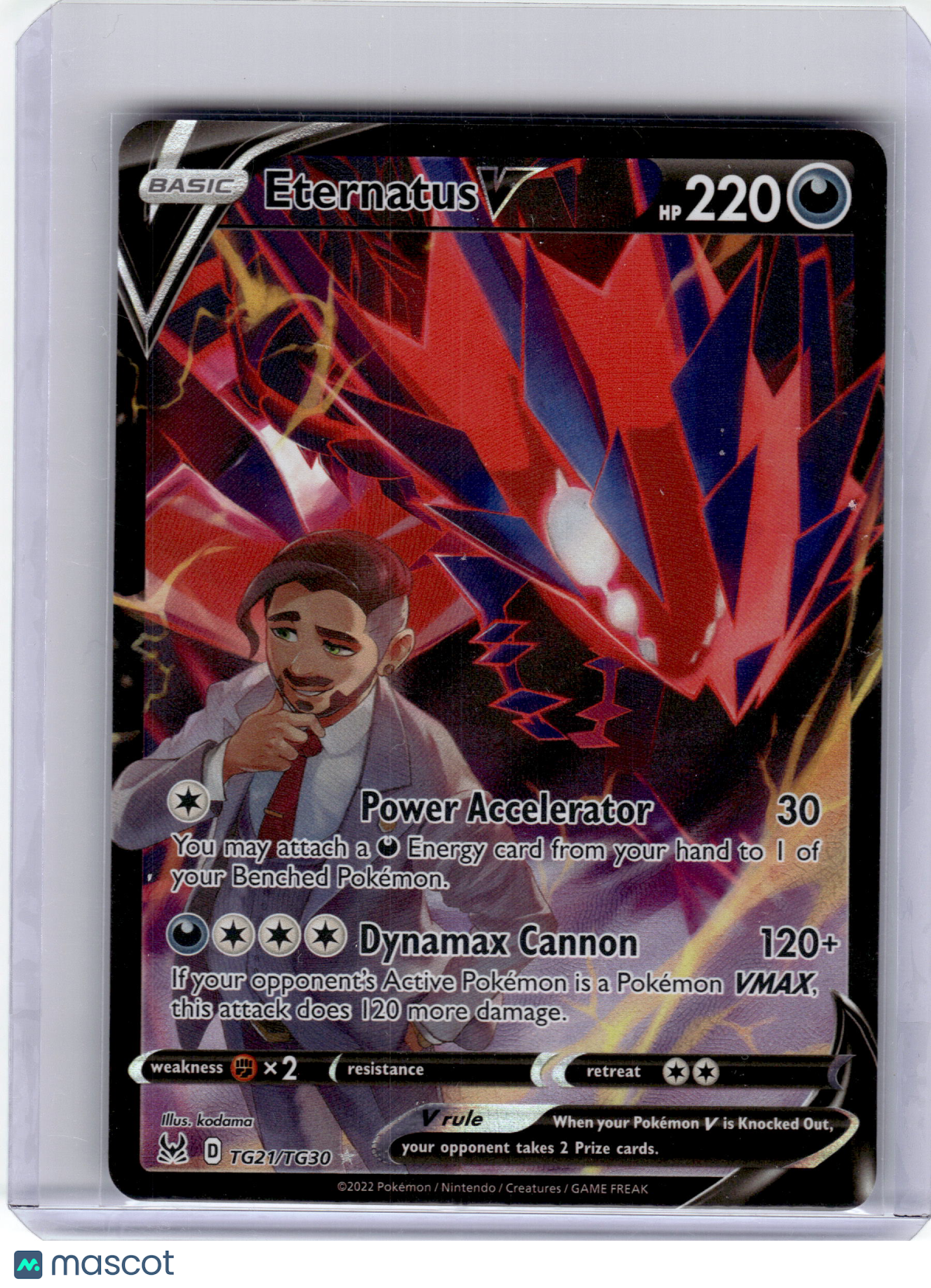 2022 Pokemon—Eternatus V #TG21 Lost Origin Trainer Gallery—Ultra Rare Near Mint