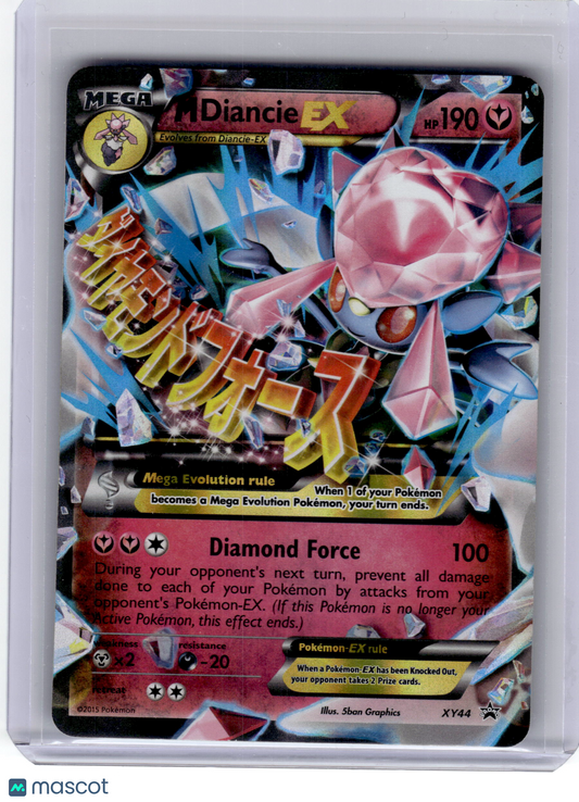 2015 Pokemon—M Diancie EX #XY44 XY—Black Star Promo Holo Damage