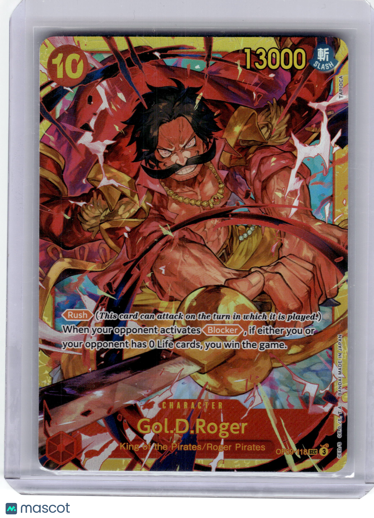 2024 One Piece Card Game—Gol D. Roger #OP09-118 Emperors in the New World—SEC