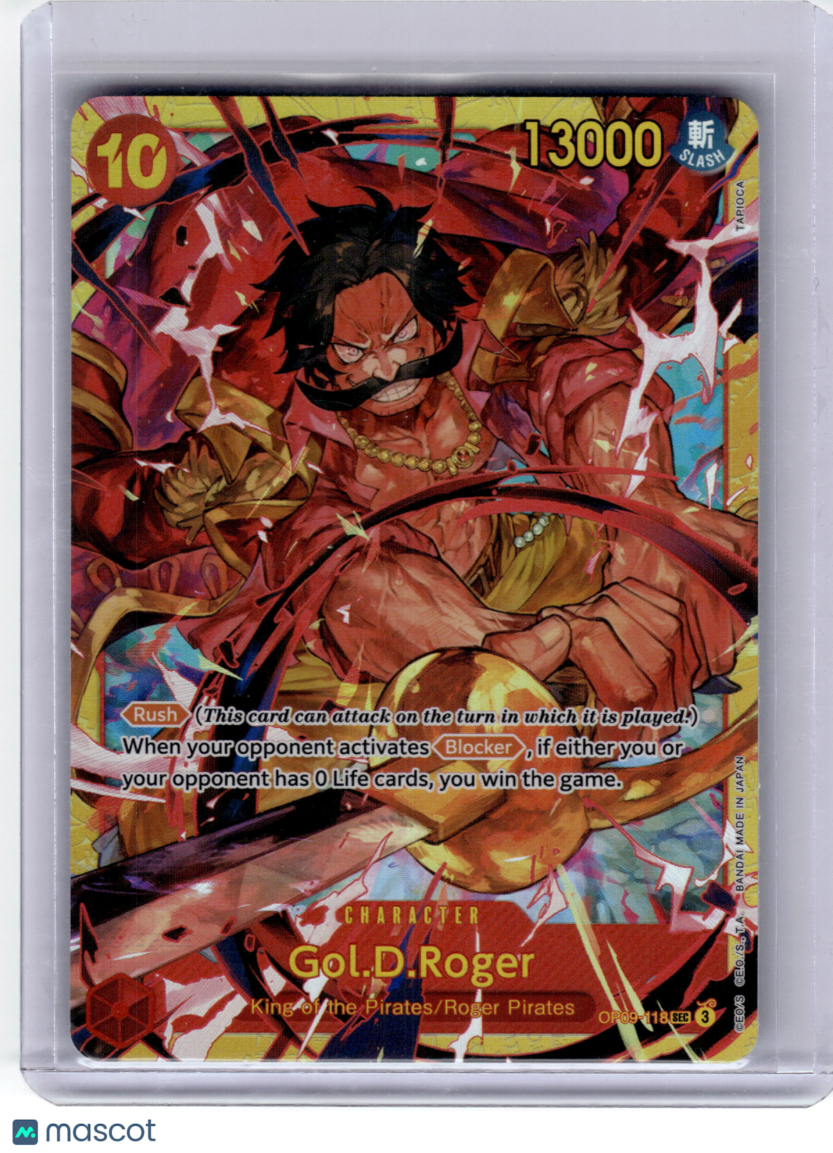 2023 One Piece Card Game—Gol D. Roger #OP09-118 Emperors in the New World—SR
