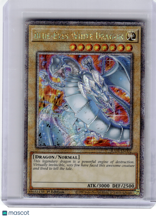 2020 YuGiOh!—Blue-Eyes White Dragon #RA04-EN002—QCSR Foil 1st Edition