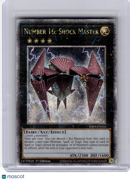 2020 YuGiOh!—Number 16: Shock Master #RA04-EN116—QCSR Foil 1st Edition