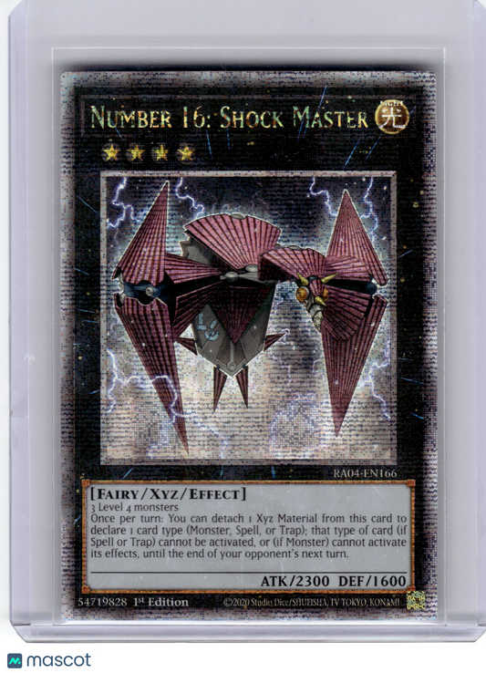 2020 YuGiOh!—Number 16: Shock Master #RA04-EN116—QCSR Foil 1st Edition