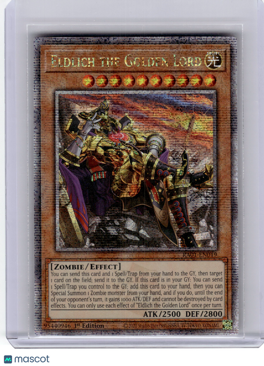 2020 YuGiOh!—Eldlich the Golden Lord #RA01-EN019—QCSR Alt Art 1st Edition