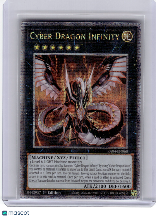 2020 YuGiOh!—Cyber Dragon Infinity #RA04-EN068—QCSR Foil 1st Edition