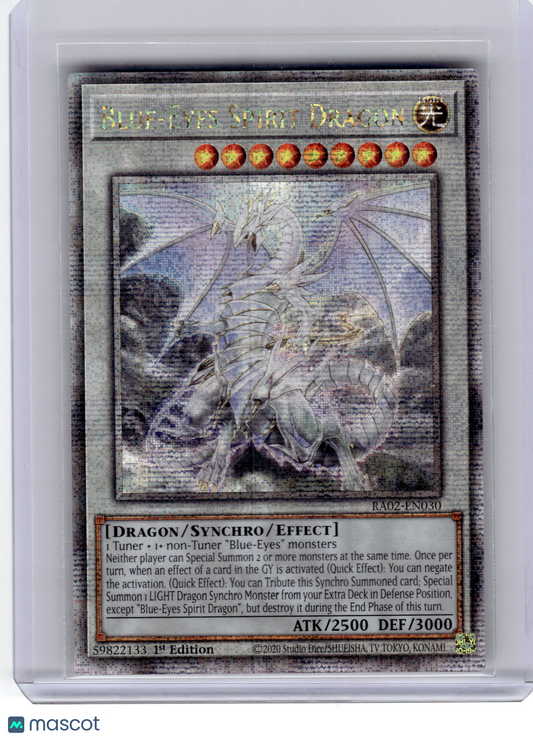 2020 YuGiOh!—Blue-Eyes Spirit Dragon #RA02-EN030—QCSR Foil 1st Edition
