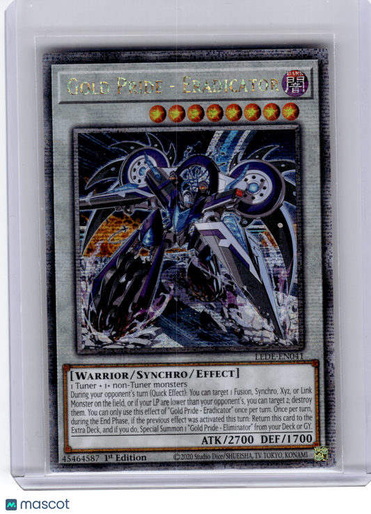 2020 YuGiOh!—Gold Pride - Eradicator #LEDE-EN041—QCSR Foil 1st Edition