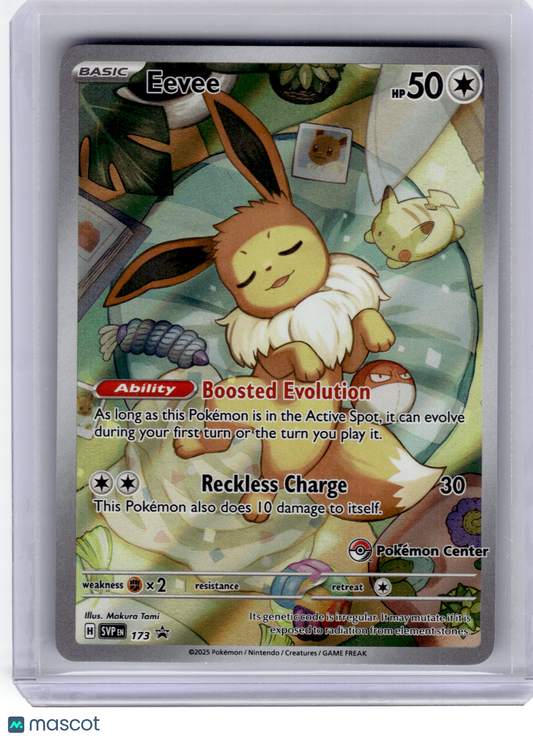 2025 Pokemon—Eevee #173 Scarlet & Violet—Black Star Promo Holo (Pokemon Center)