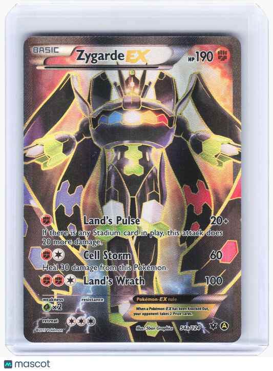 2017 Pokemon—Zygarde EX #54a/124 Fates Collide—Holo (Alternate Art Promo)
