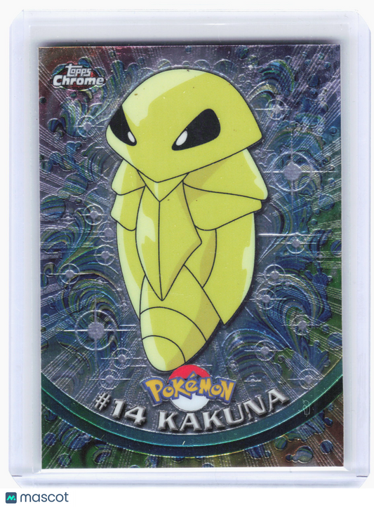 2000 Topps Chrome Series 1 Pokémon—Kakuna #14 Chrome—[Near Mint or Better]