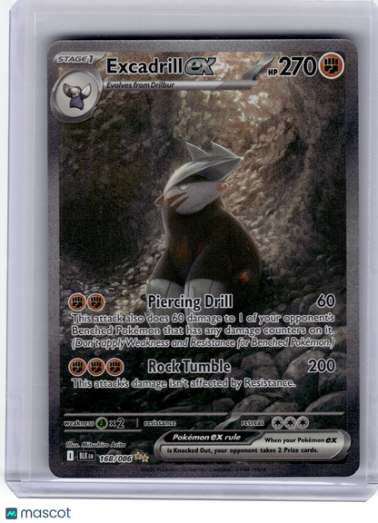 2025 Pokemon—Excadrill EX #168 Black Bolt—Special Illustration Rare Near Mint