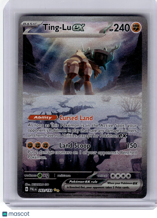 2023 Pokemon—Ting-Lu EX #263 Paldea Evolved—Special Illustration Rare Holo MP