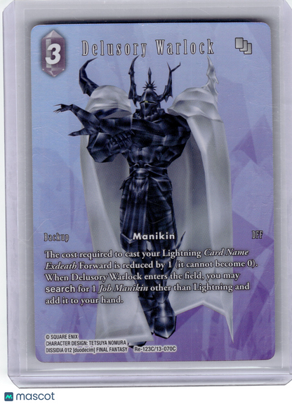2025 Final Fantasy Trading Card Game—Delusory Warlock #RE-123c/13-070C Legacy Collection—