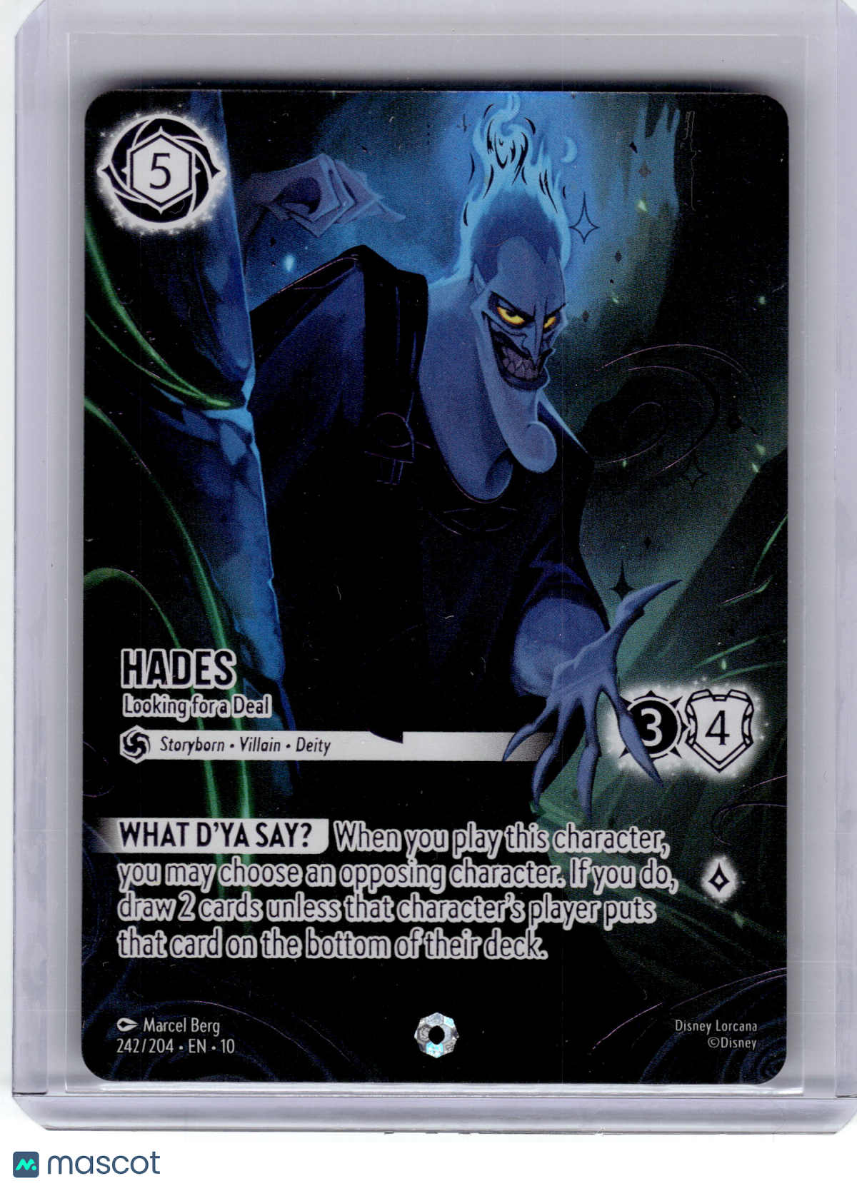 2025 Disney Lorcana TCG—Hades #242 Whispers in the Well—Iconic