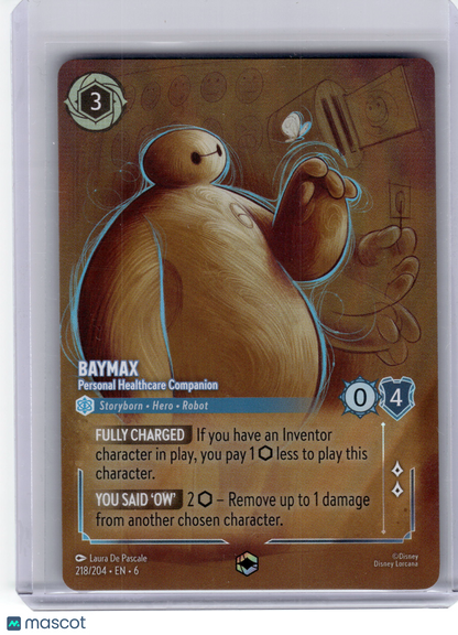 2023 Disney Lorcana—Baymax #218 Azurite Sea—Enchanted