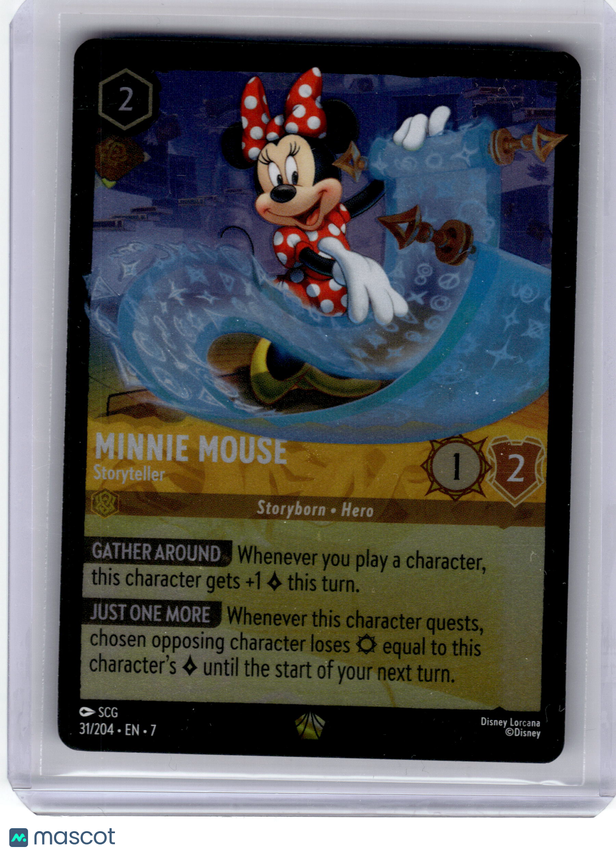 2024 Disney Lorcana—Minnie Mouse #31 Archazia's Island—Legendary Holo