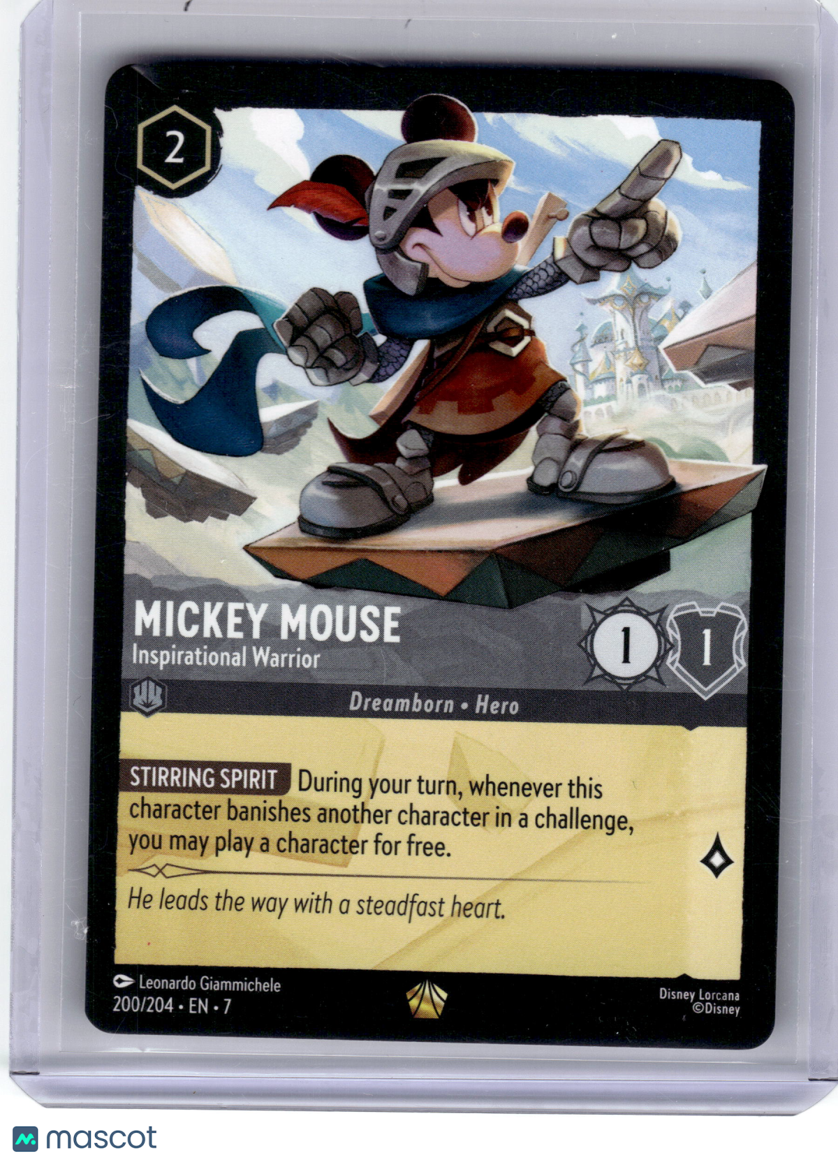 2023 Disney Lorcana TCG—Mickey Mouse #200 Archazia's Island—