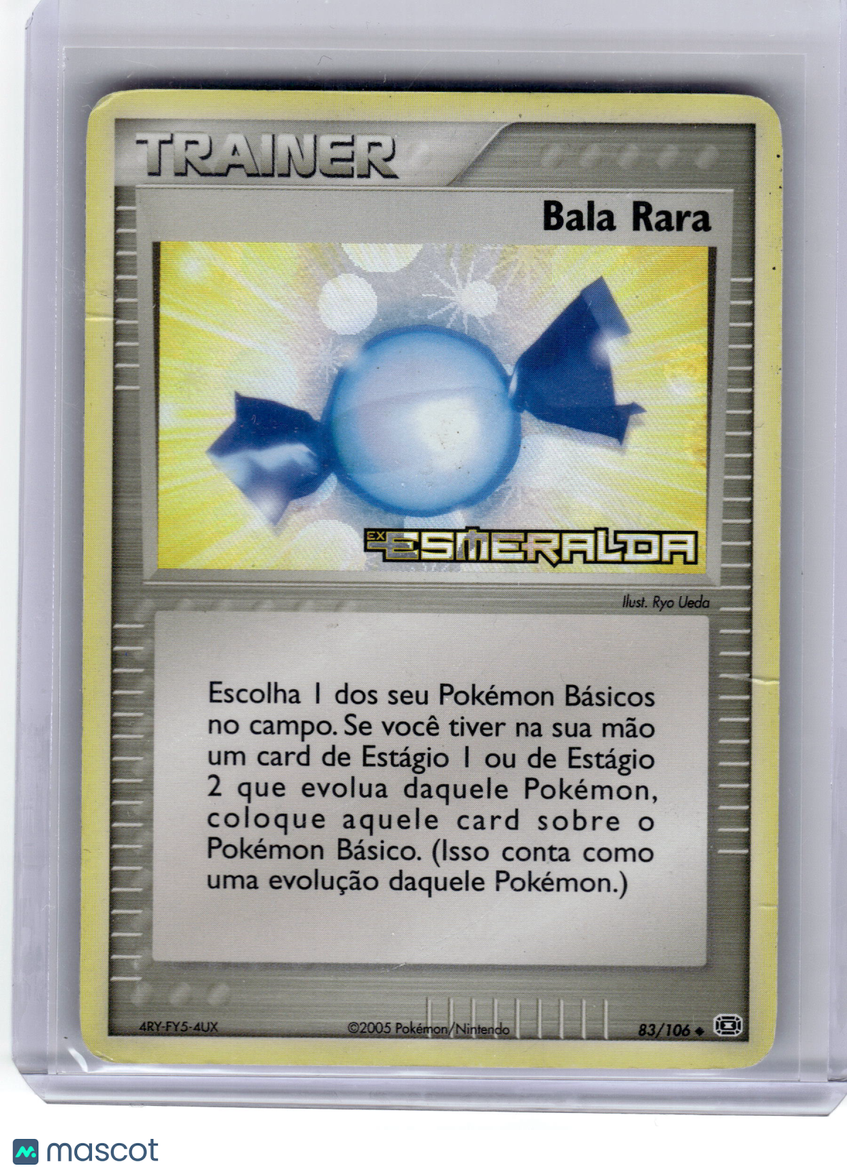 2005 Pokemon—Rare Candy #83 Emerald—Uncommon Portuguese Damage