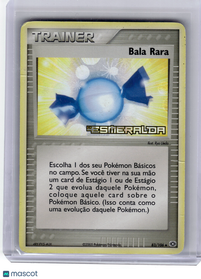 2005 Pokemon—Rare Candy #83 Emerald—Uncommon Portuguese Damage