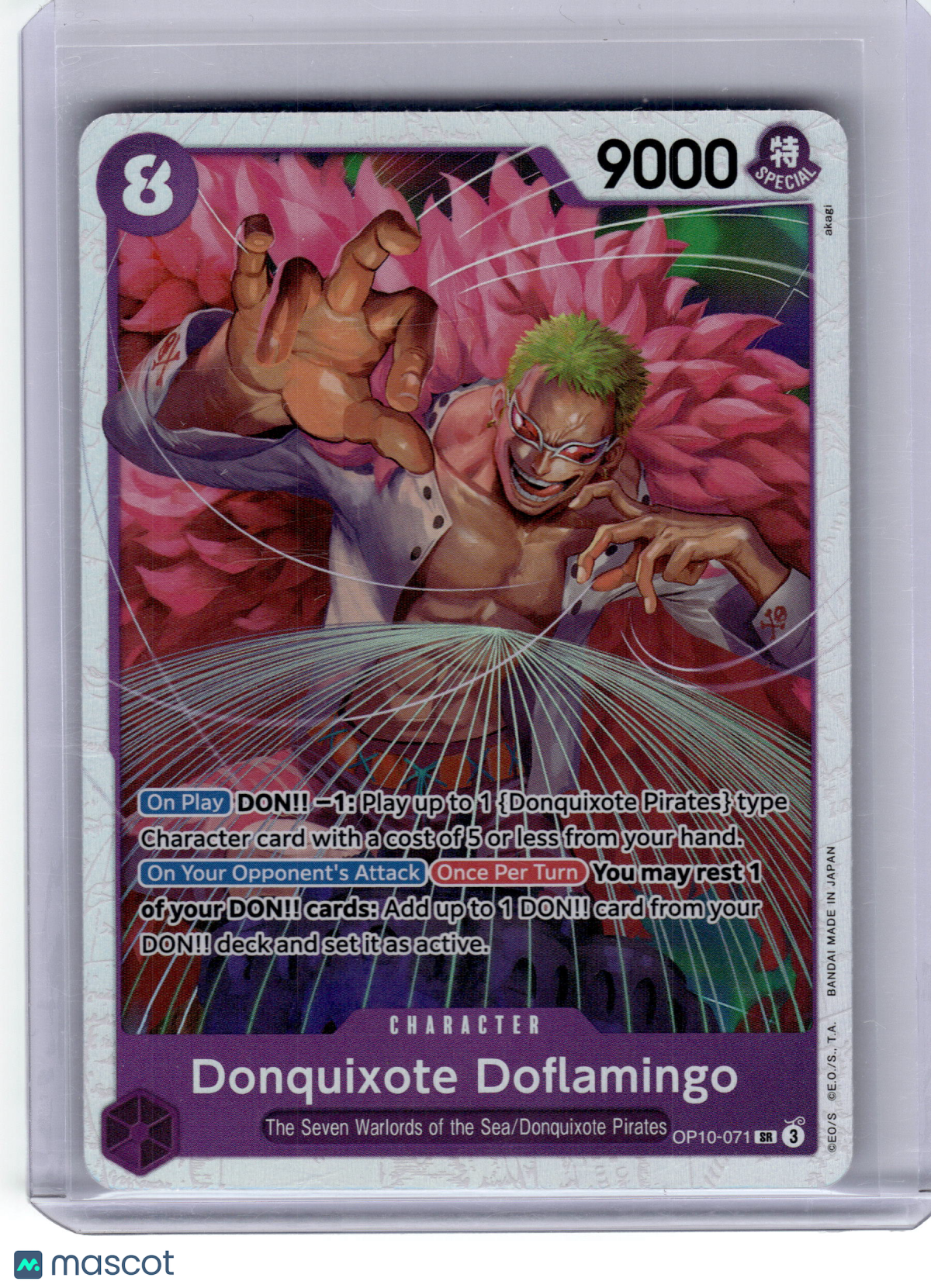 2025 One Piece CCG—Donquixote Doflamingo #OP10-071 Royal Blood—Secret Rare Foil