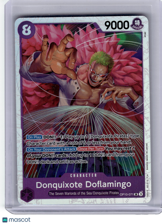 2024 One Piece CCG—Donquixote Doflamingo #OP10-071 Royal Blood—Secret Rare Foil